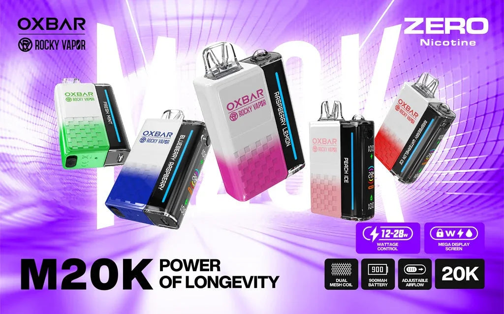 Oxbar M20K Zero Nicotine Vapes All Flavours Now at Vapor Shoppe - Vapor Shoppe Oxbar M20K Zero Nicotine Vapes All Flavours Now at Vapor Shoppe - Vapor Shoppe