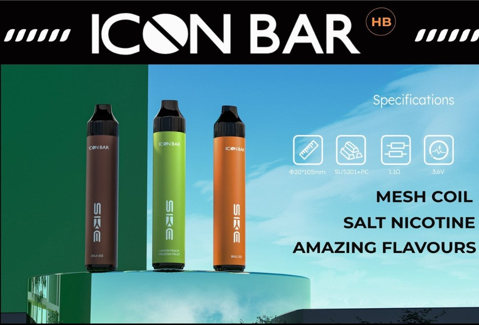 Icon Bar Hybrid Disposable Vape, 2000 Puffs - Vapor Shoppe Icon Bar Hybrid Disposable Vape, 2000 Puffs - Vapor Shoppe