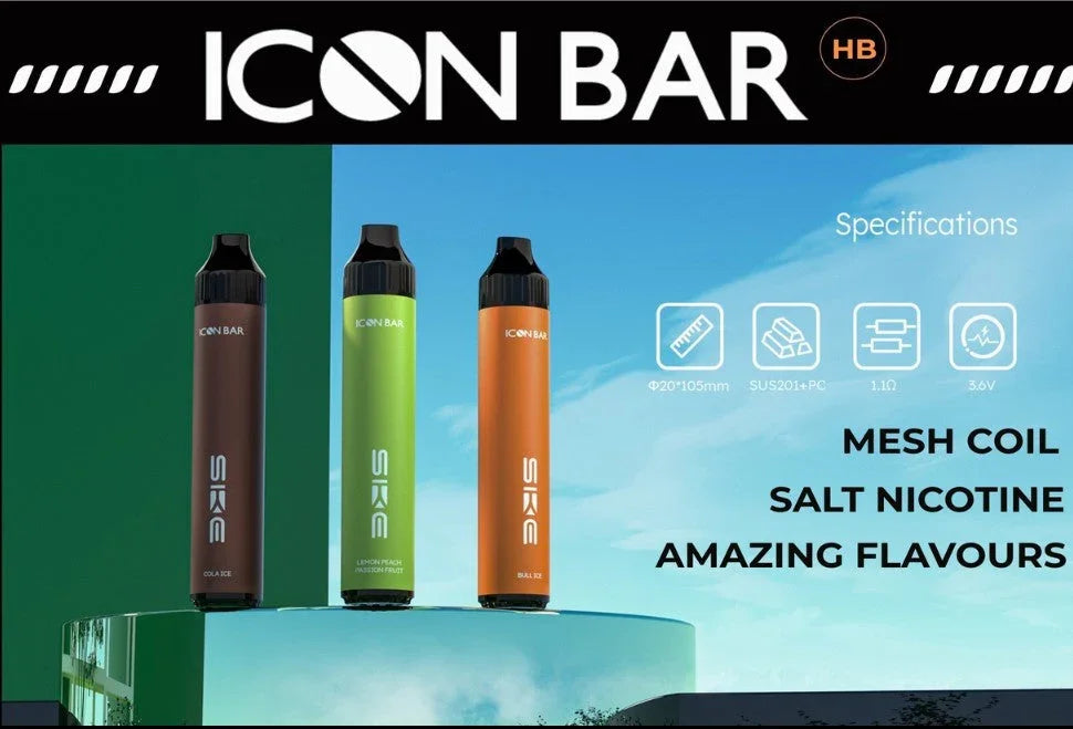 icon bar vape Hybrid Disposable Vape, 2000 Puffs red strawberry Resistance:Regular 1.2ohm Buy RELX Infinity 2