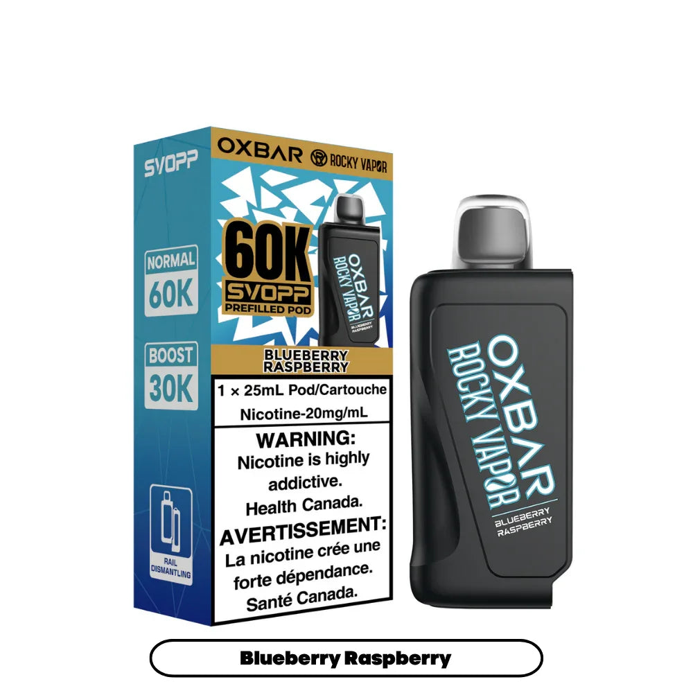svopp vape pods Rocky Vapor SVOPP 60K Blueberry Raspberry Vape Pod, 25mL