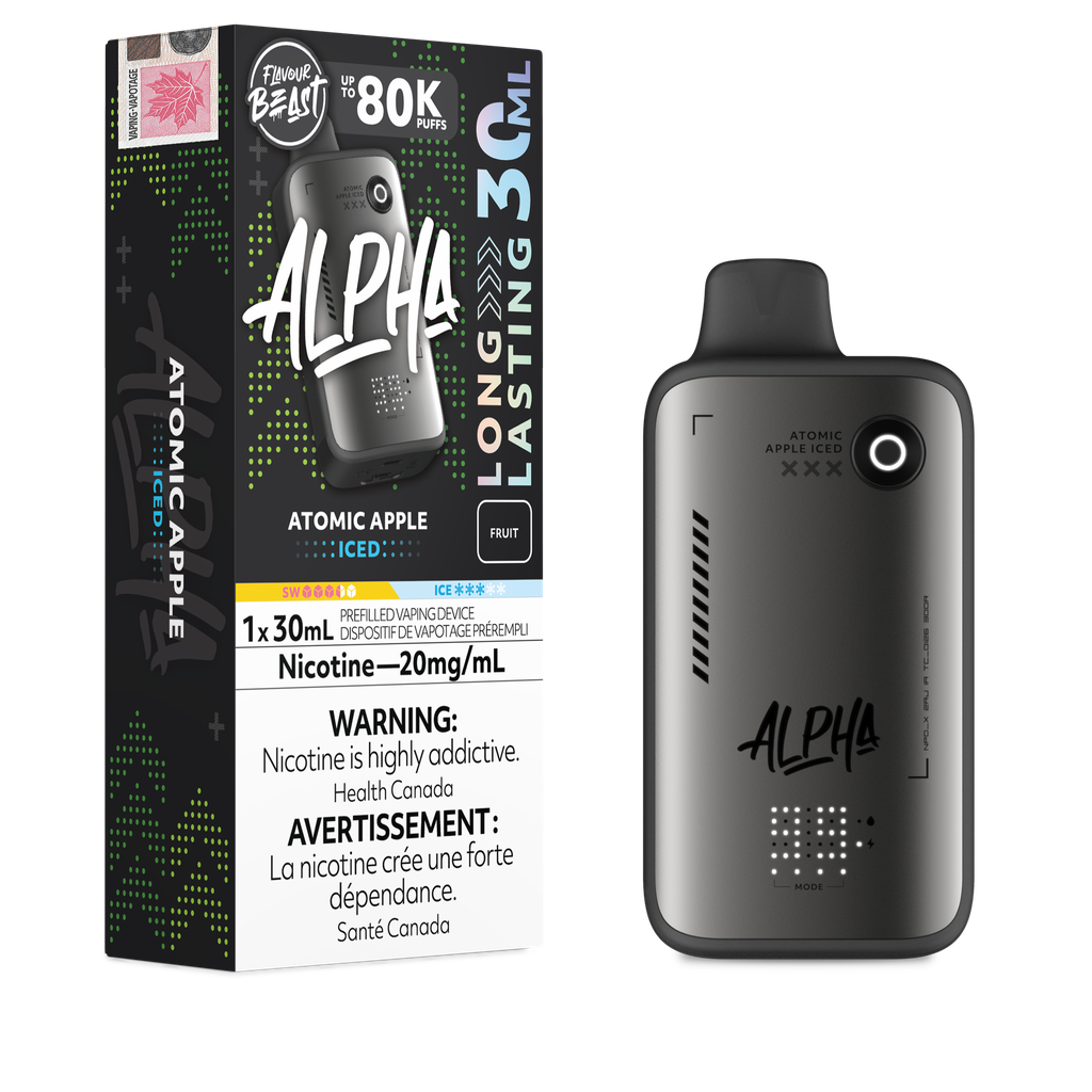 Flavour Beast Alpha 80K Atomic Apple Iced Disposable Vape, 30mL - Vapor  Shoppe