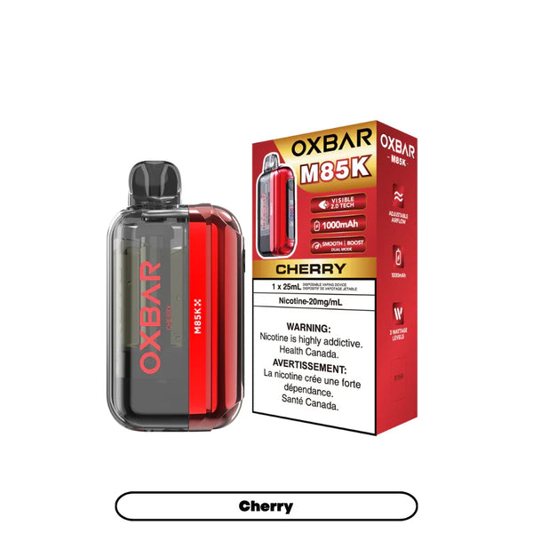 Oxbar M85K Cherry Disposable Vape, 25mL