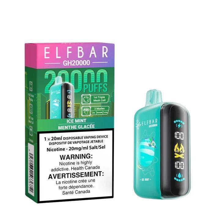 Elfbar GH20K Ice Mint Disposable Vape, 20mL - Vapor Shoppe Elfbar GH20K Ice Mint Disposable Vape, 20mL - Vapor Shoppe