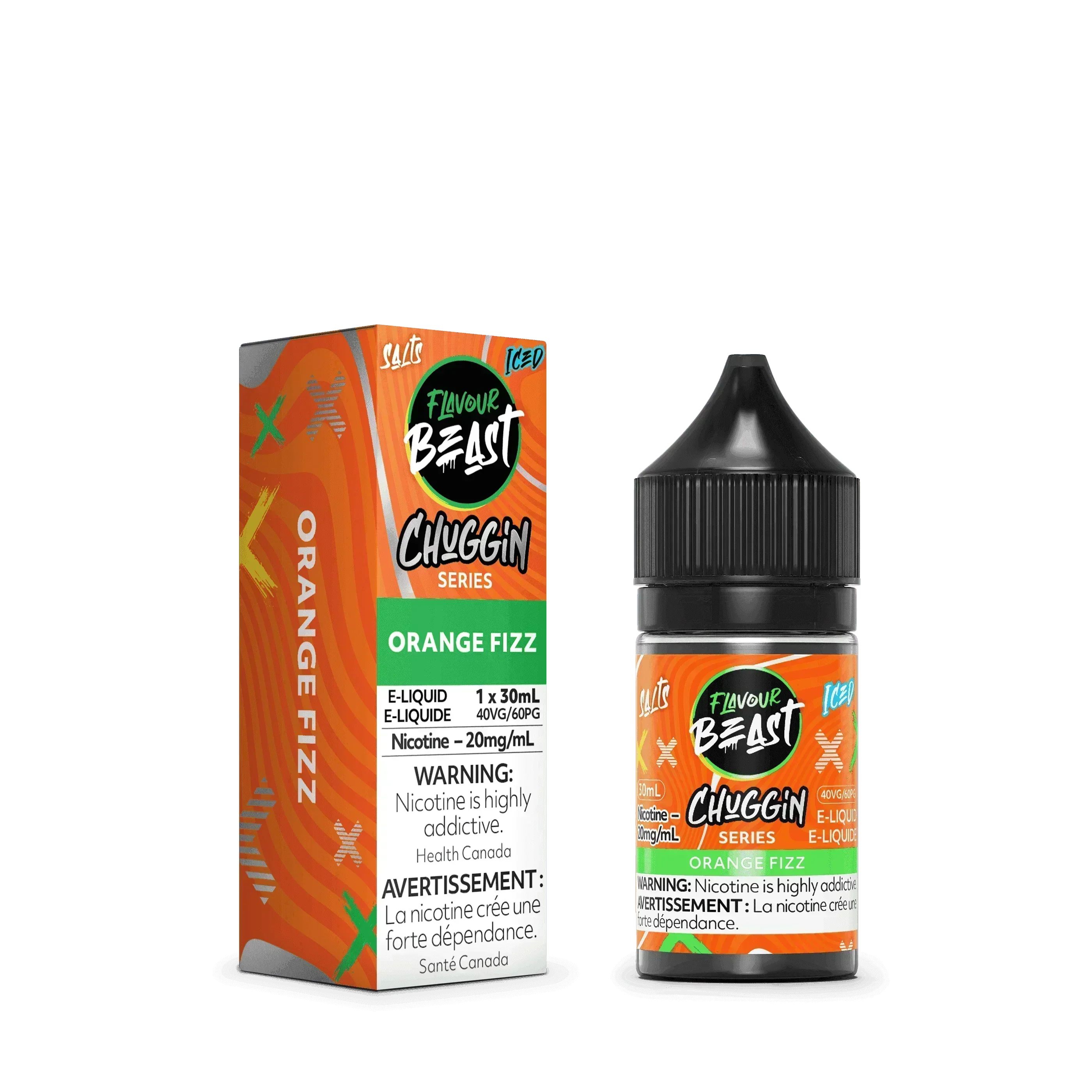 Flavour Beast Salts Chuggin' Orange Sparkle Iced Salt Nicotine - Vapor Shoppe Flavour Beast Salts Chuggin' Orange Sparkle Iced Salt Nicotine - Vapor Shoppe