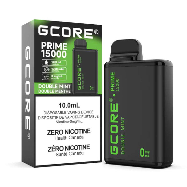 GCore Prime 15K Double Menthe Sans Nicotine Vapoteuse Jetable, 10mL Vapor Shoppe GCore Prime 15K Double Menthe Sans Nicotine Vapoteuse Jetable, 10mL Vapor Shoppe