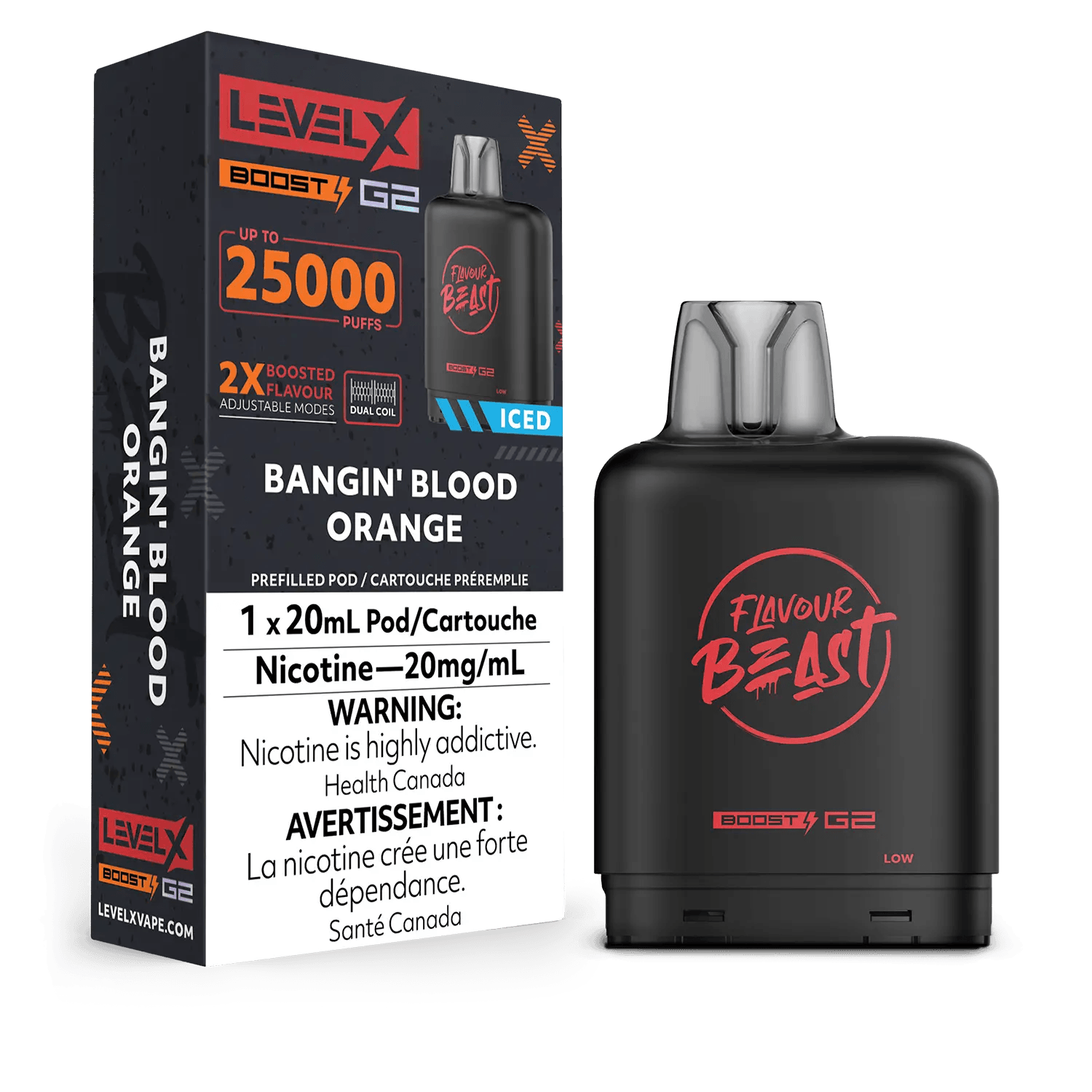 Saveur Beast Boost G2 de niveau X - Orange sanguine glace Vapor Shoppe Saveur Beast Boost G2 de niveau X - Orange sanguine glace Vapor Shoppe