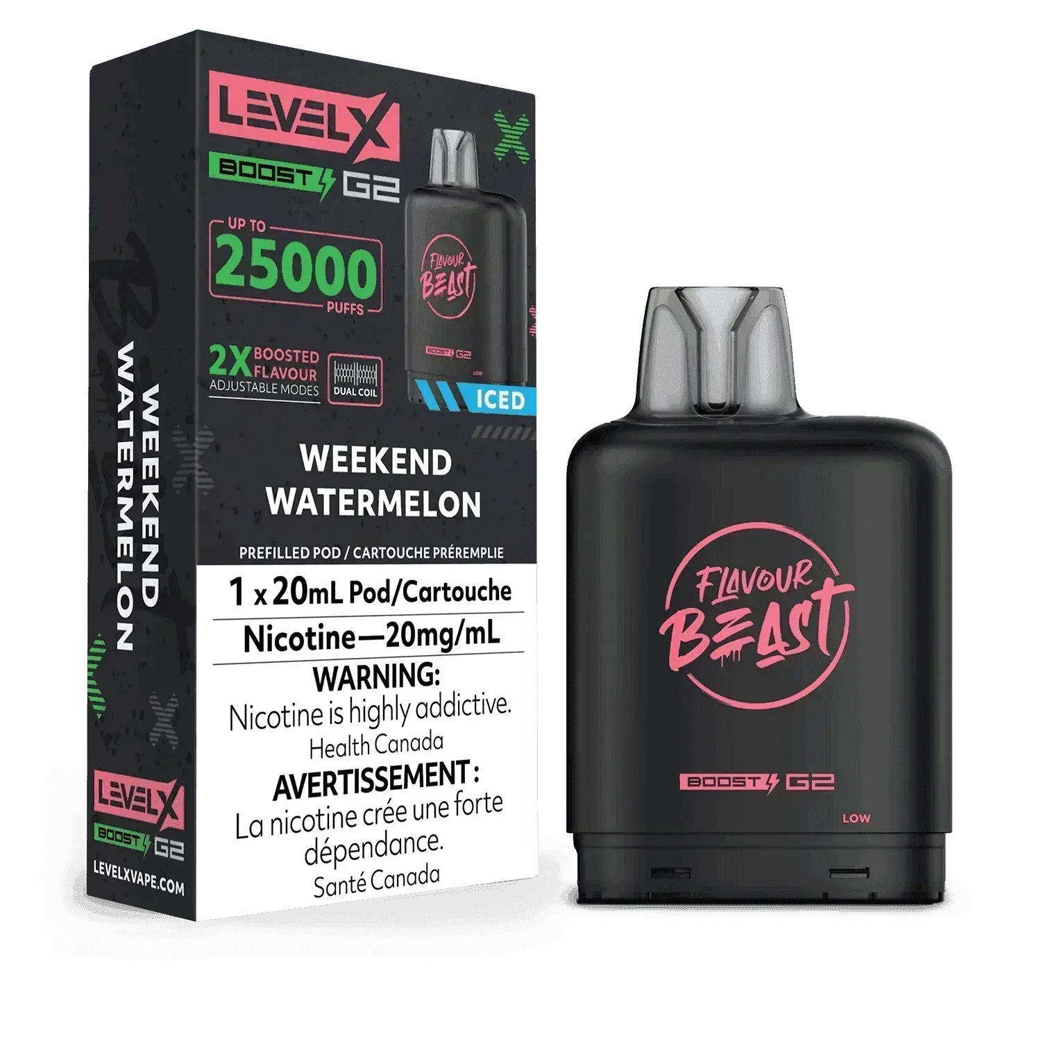Boost Plus X Vape Flavors Level X Boost G2 25K Flavour Beast Weekend Watermelon Iced Vape Boost Plus X Vape Flavors Level X Boost G2 25K Flavour Beast Weekend Watermelon Iced Vape