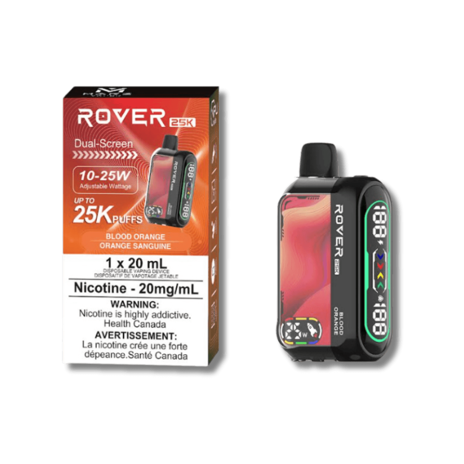 MARZ Rover 25K Blood Orange (S50) Disposable Vape, 20mL - Vapor Shoppe MARZ Rover 25K Blood Orange (S50) Disposable Vape, 20mL - Vapor Shoppe