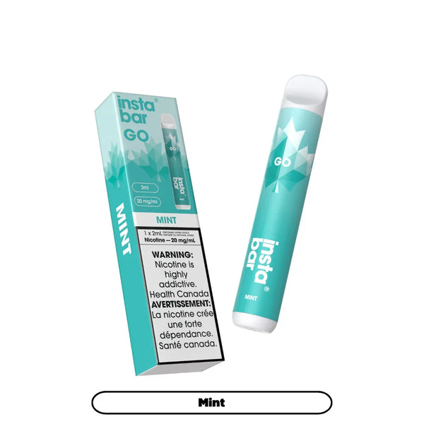 insta bar vape flavours Insta Bar GO Mint Disposable Vape, 2mL