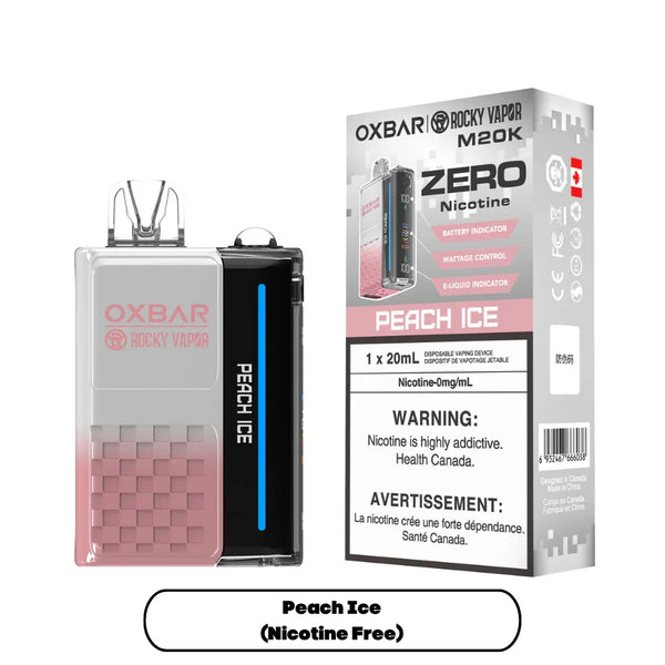 Oxbar M20K Pche glace (sans nicotine) Vapoteuse Jetable  Vapor Shoppe