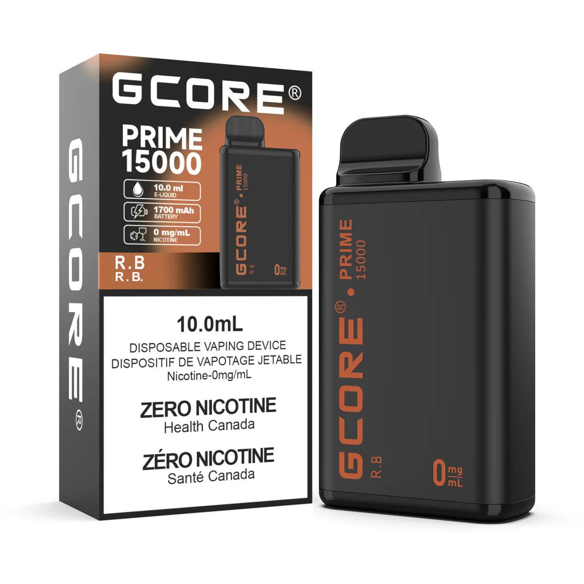 GCore Prime 15K R B (Rootbeer) Zero Nicotine Disposable Vape, 10mL - Vapor Shoppe GCore Prime 15K R B (Rootbeer) Zero Nicotine Disposable Vape, 10mL - Vapor Shoppe