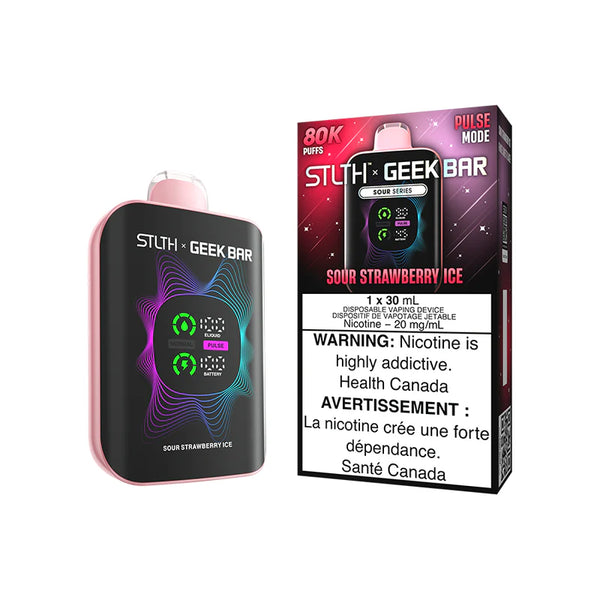 STLTH x Geek Bar 80K Glace  la fraise acidule Vapoteuse Jetable, 30 ml   Vapor Shoppe