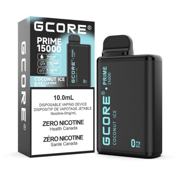 GCore Prime 15K Coconut Ice Zero Nicotine Disposable Vape, 10mL - Vapor Shoppe GCore Prime 15K Coconut Ice Zero Nicotine Disposable Vape, 10mL - Vapor Shoppe