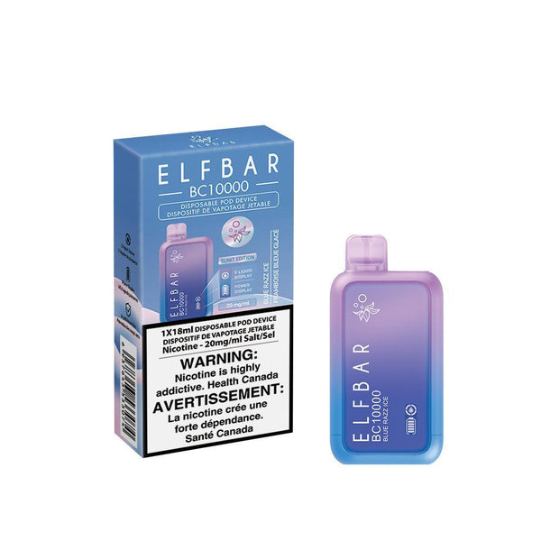 Elfbar BC10000 Blue Razz Ice Disposable Vape, 18mL - Vapor Shoppe Elfbar BC10000 Blue Razz Ice Disposable Vape, 18mL - Vapor Shoppe