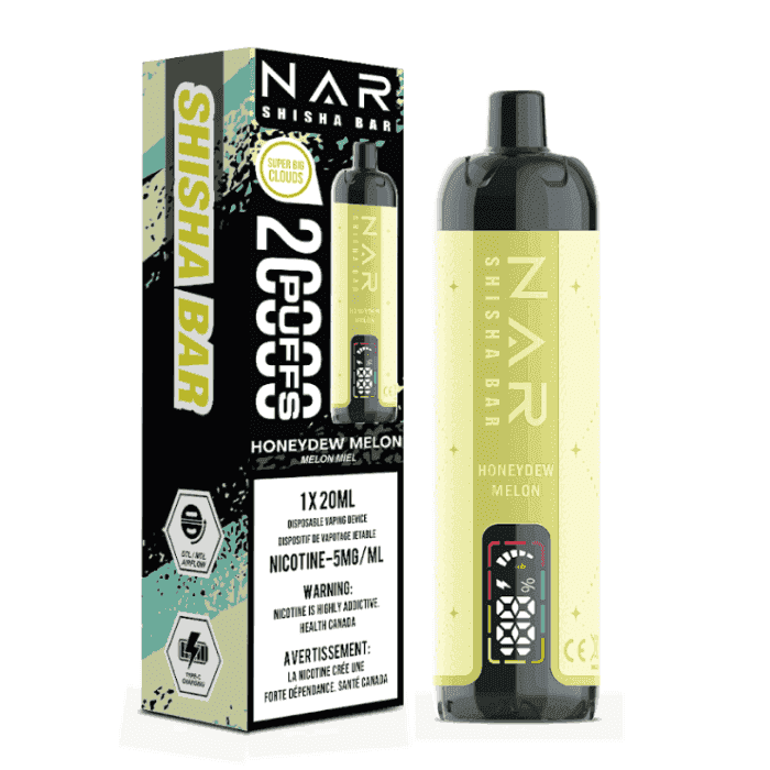 NAR Shisha Bar 20K Honeydew Melon Disposable Vape, 20mL - Vapor Shoppe NAR Shisha Bar 20K Honeydew Melon Disposable Vape, 20mL - Vapor Shoppe