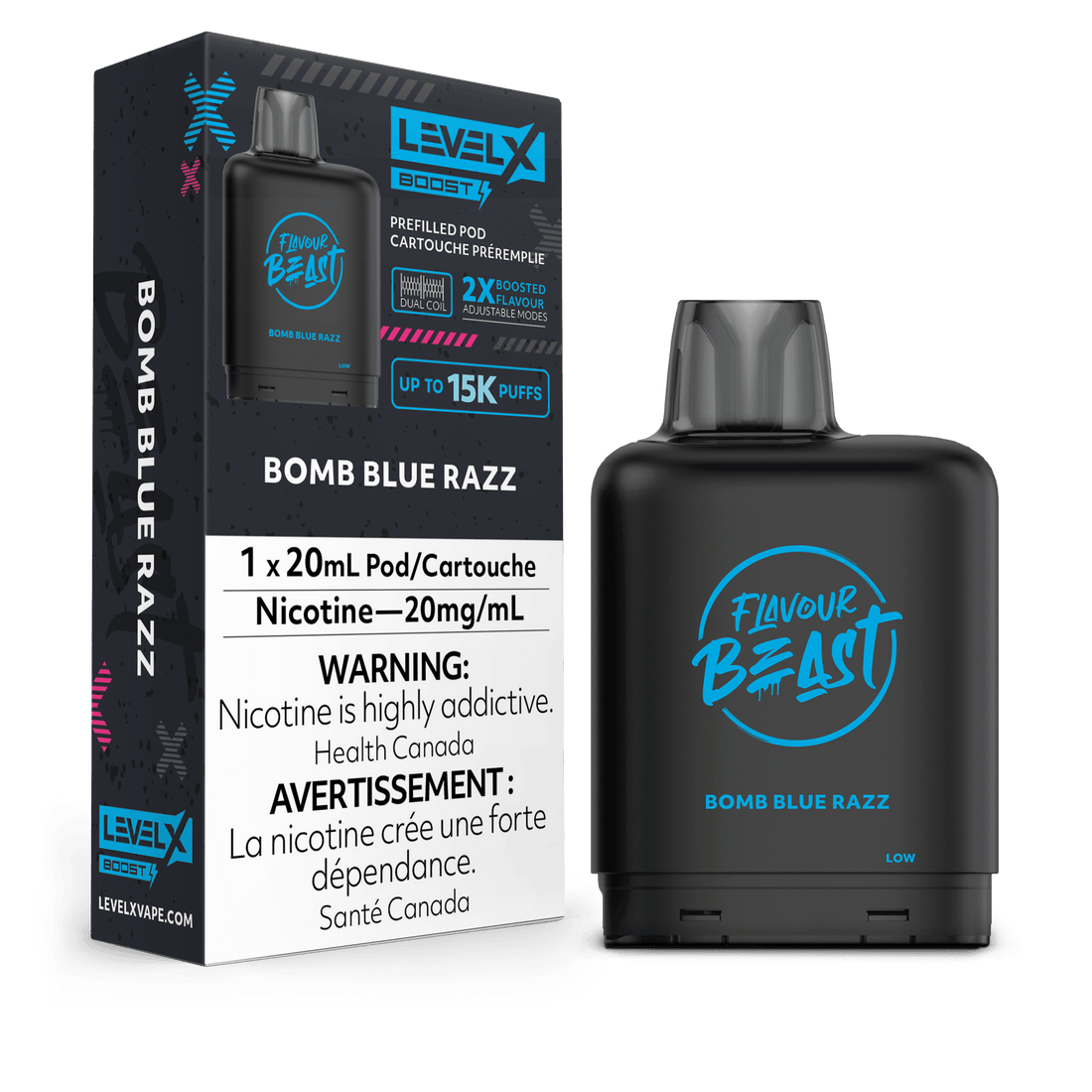 Level X Boost Flavour Beast - Bomb Blue Razz - Vapor Shoppe