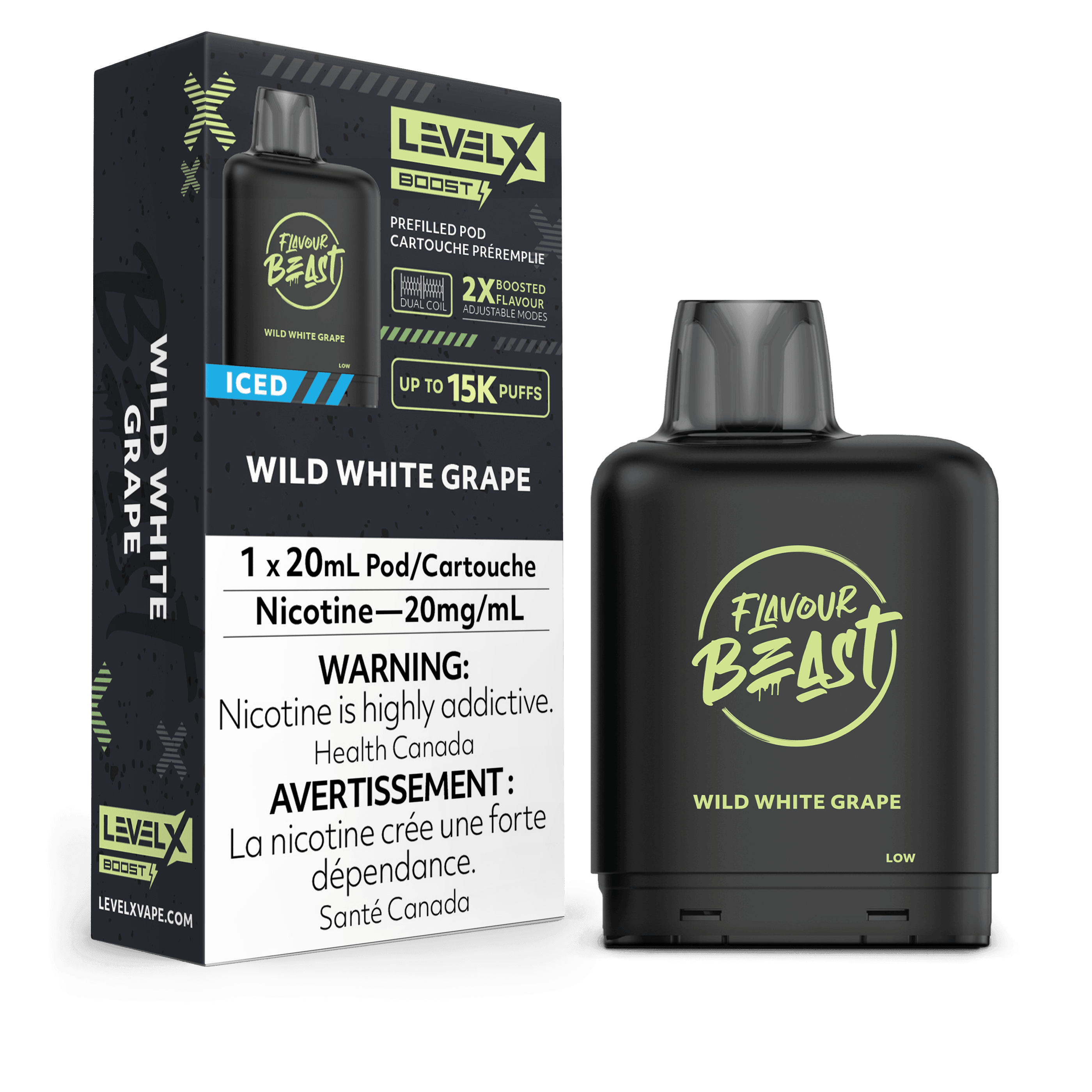 Saveur Beast Boost G2 de niveau X - Raisin blanc sauvage glac Vapor Shoppe Saveur Beast Boost G2 de niveau X - Raisin blanc sauvage glac Vapor Shoppe