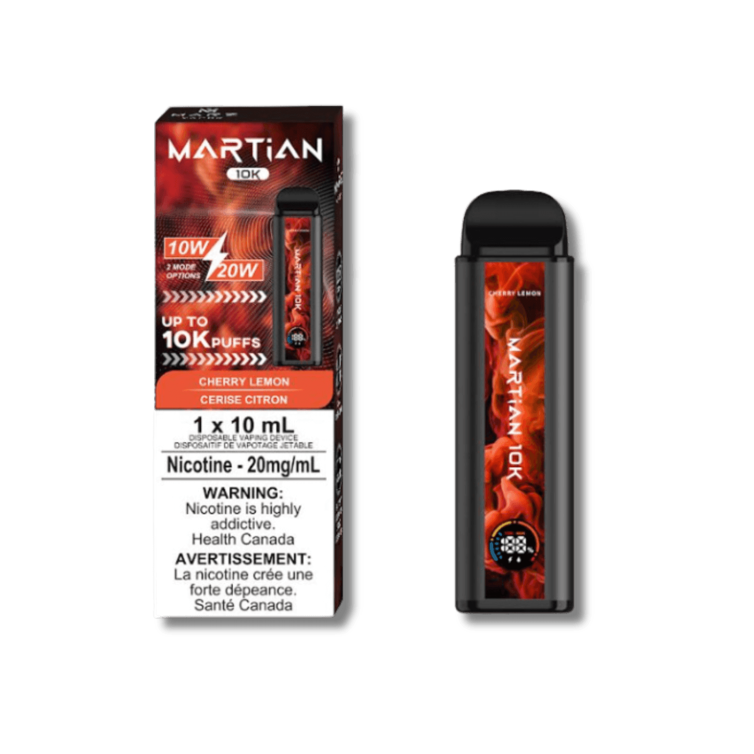 MARZ Martian 10K Cherry Lemon Disposable Vape, 10mL - Vapor Shoppe MARZ Martian 10K Cherry Lemon Disposable Vape, 10mL - Vapor Shoppe
