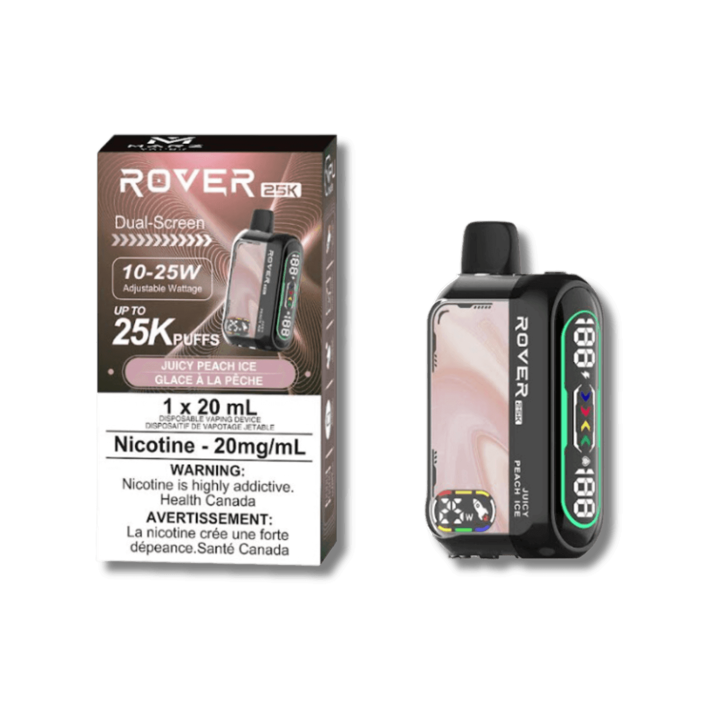 MARZ Rover 25K Juicy Peach Ice (S50) Disposable Vape, 20mL - Vapor Shoppe MARZ Rover 25K Juicy Peach Ice (S50) Disposable Vape, 20mL - Vapor Shoppe