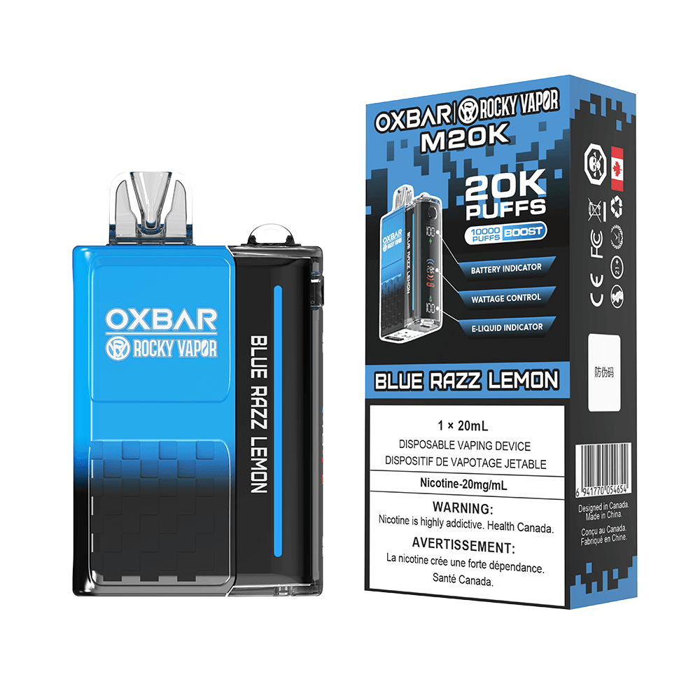 Oxbar M20K Blue Razz Lemon Disposable Vape, 20mL - Vapor Shoppe Oxbar M20K Blue Razz Lemon Disposable Vape, 20mL - Vapor Shoppe