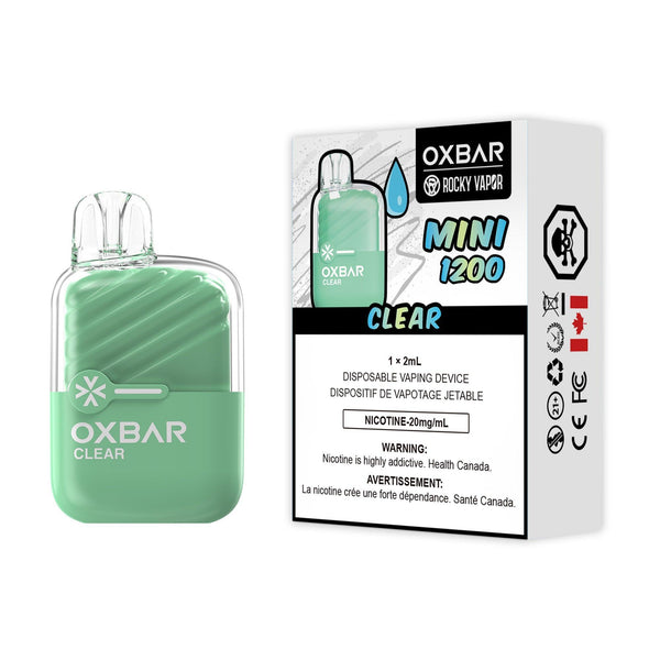 Oxbar Mini 1200 Clear Disposable Vape, 2mL - Vapor Shoppe Oxbar Mini 1200 Clear Disposable Vape, 2mL - Vapor Shoppe