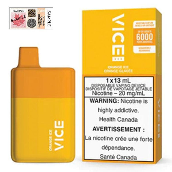 VICE Box Orange Glace Vapoteuse Jetable, 13 ml  Vapor Shoppe