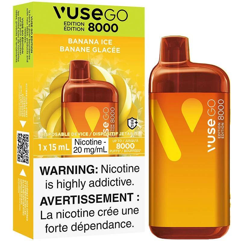 Vuse Go 8000 Banana Ice Disposable Vape, 15mL - Vapor Shoppe Vuse Go 8000 Banana Ice Disposable Vape, 15mL - Vapor Shoppe