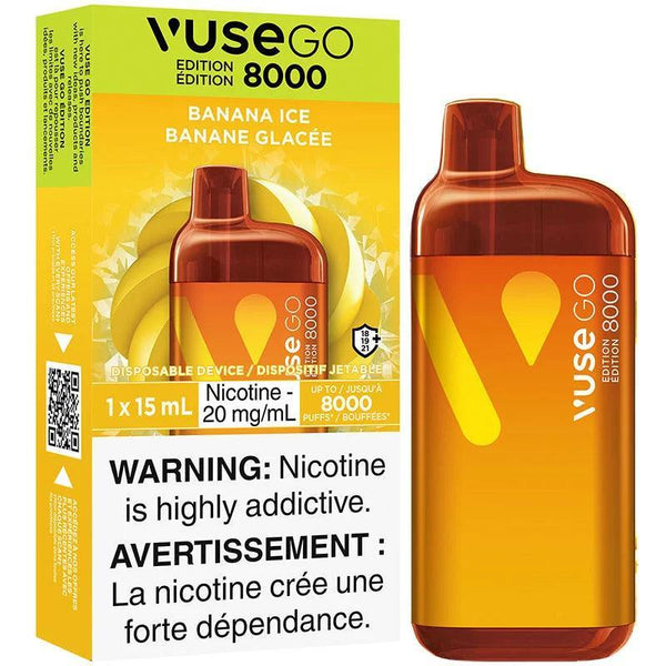 Vuse Go 8000 Banana Ice Disposable Vape, 15mL - Vapor Shoppe Vuse Go 8000 Banana Ice Disposable Vape, 15mL - Vapor Shoppe