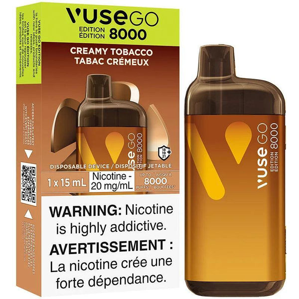 Vuse Go 8000 Creamy Tobacco Disposable Vape, 15mL