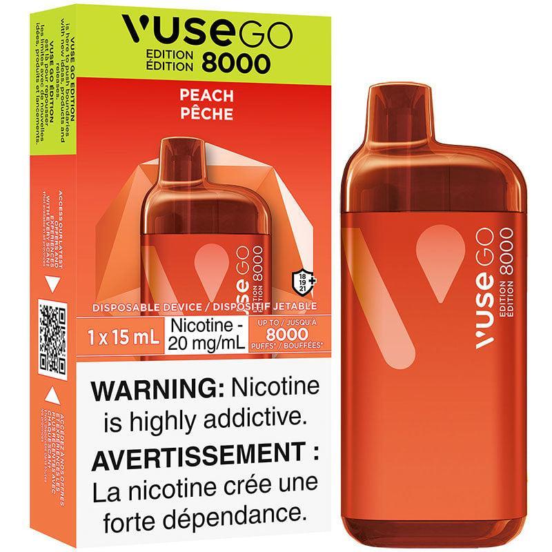 Vuse Go 8000 Peach Disposable Vape, 15mL - Vapor Shoppe Vuse Go 8000 Peach Disposable Vape, 15mL - Vapor Shoppe