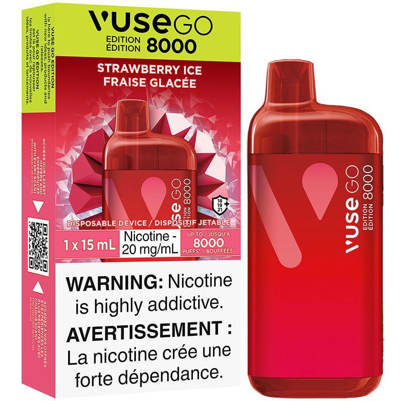 Vuse Go New Vuse Go 8000 Strawberry Ice Disposable Vape, 15mL Vuse EPOD PRO Kit | Vuse Go New Vuse Go 8000 Strawberry Ice Disposable Vape, 15mL Vuse EPOD PRO Kit |