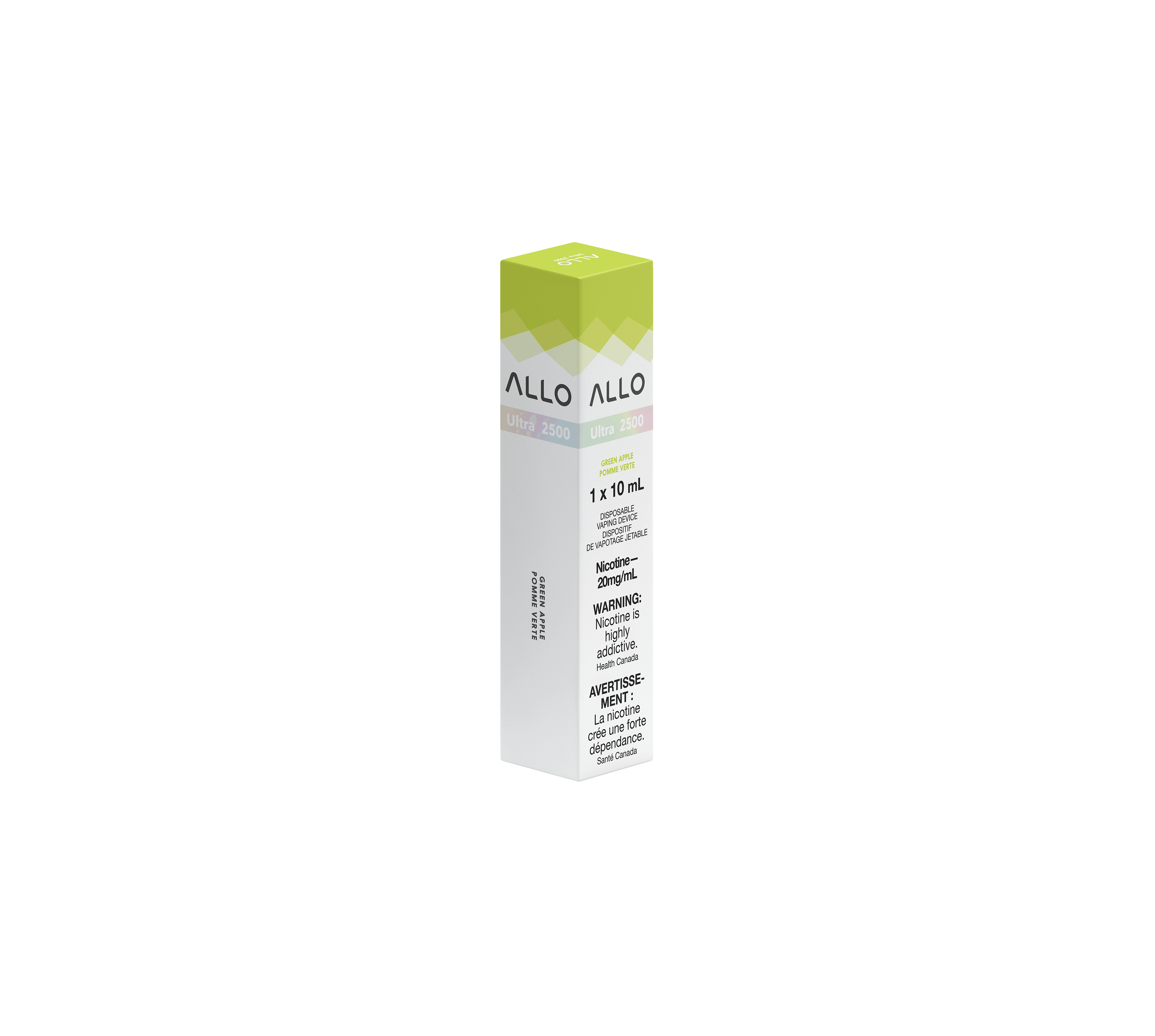 Allo Ultra 2500 Pomme verte Vapoteuse Jetable, 8 ml Vapor Shoppe Allo Ultra 2500 Pomme verte Vapoteuse Jetable, 8 ml Vapor Shoppe