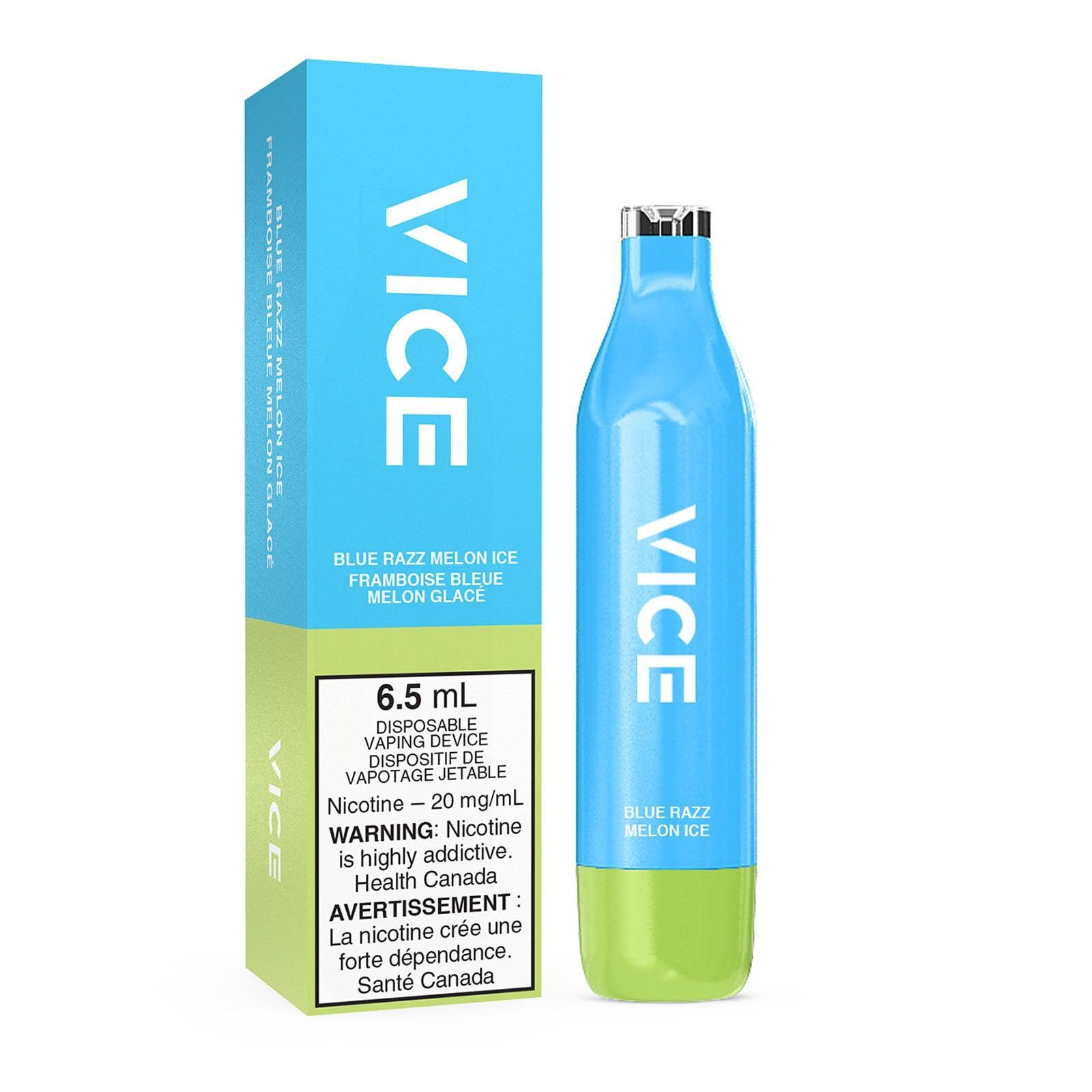 Vice 2500 Glace au melon Razz bleu Vapoteuse Jetable, 6 ml Vapor Shoppe Vice 2500 Glace au melon Razz bleu Vapoteuse Jetable, 6 ml Vapor Shoppe