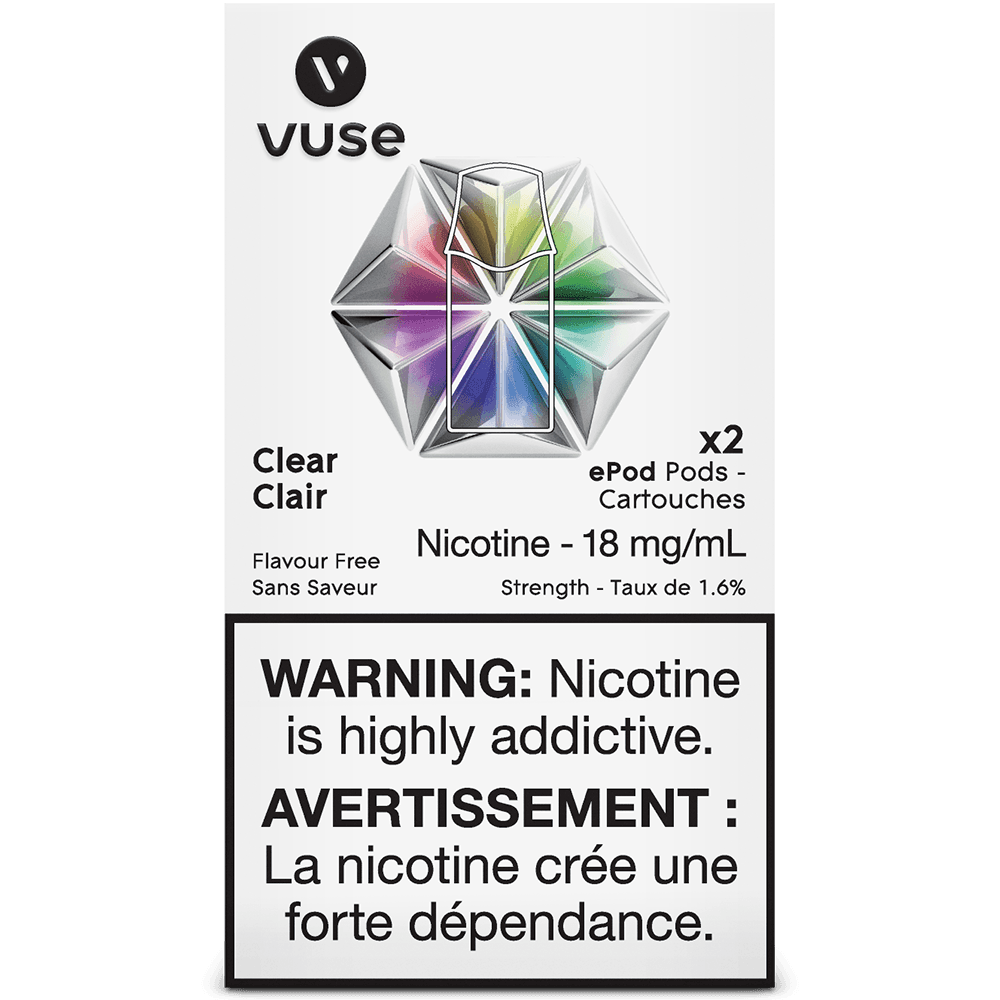 Vuse Clear Vape Pod, 4mL - Vapor Shoppe Vuse Clear Vape Pod, 4mL - Vapor Shoppe