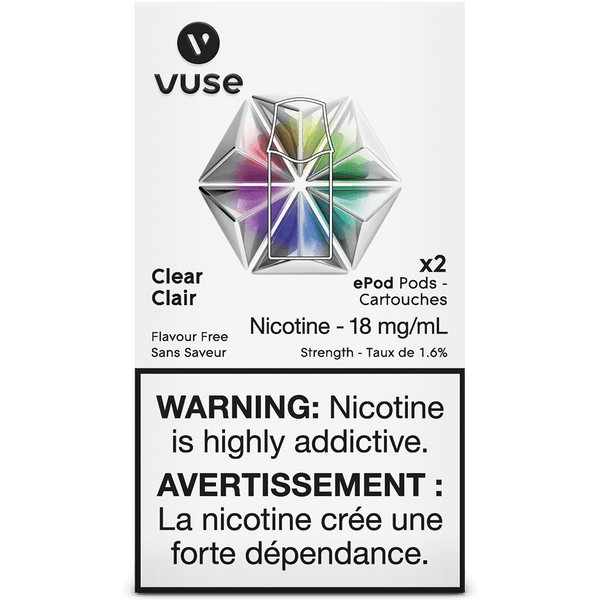 Vuse Clear Vape Pod, 4mL - Vapor Shoppe Vuse Clear Vape Pod, 4mL - Vapor Shoppe