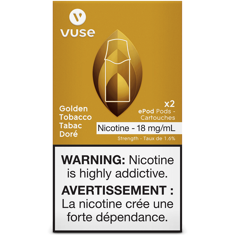 Vuse Golden Tobacco Vape Pod, 4mL - Vapor Shoppe Vuse Golden Tobacco Vape Pod, 4mL - Vapor Shoppe