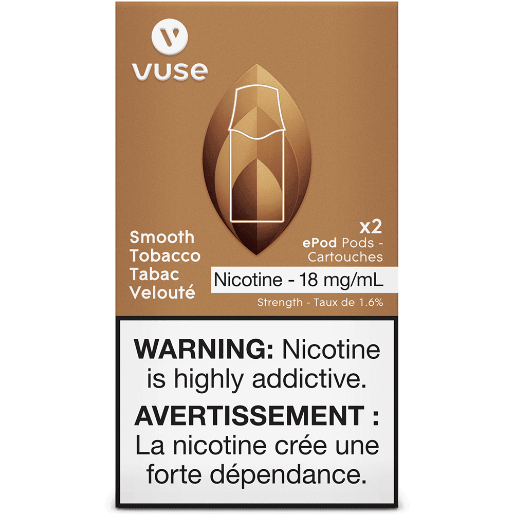 Vuse Smooth Tobacco Vape Pod, 4mL