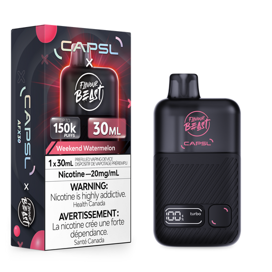 CAPSL AFX30 - Weekend Watermelon Iced - Vapor Shoppe