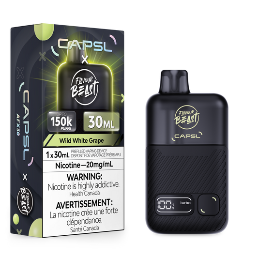 CAPSL AFX30 - Wild White Grape Iced - Vapor Shoppe