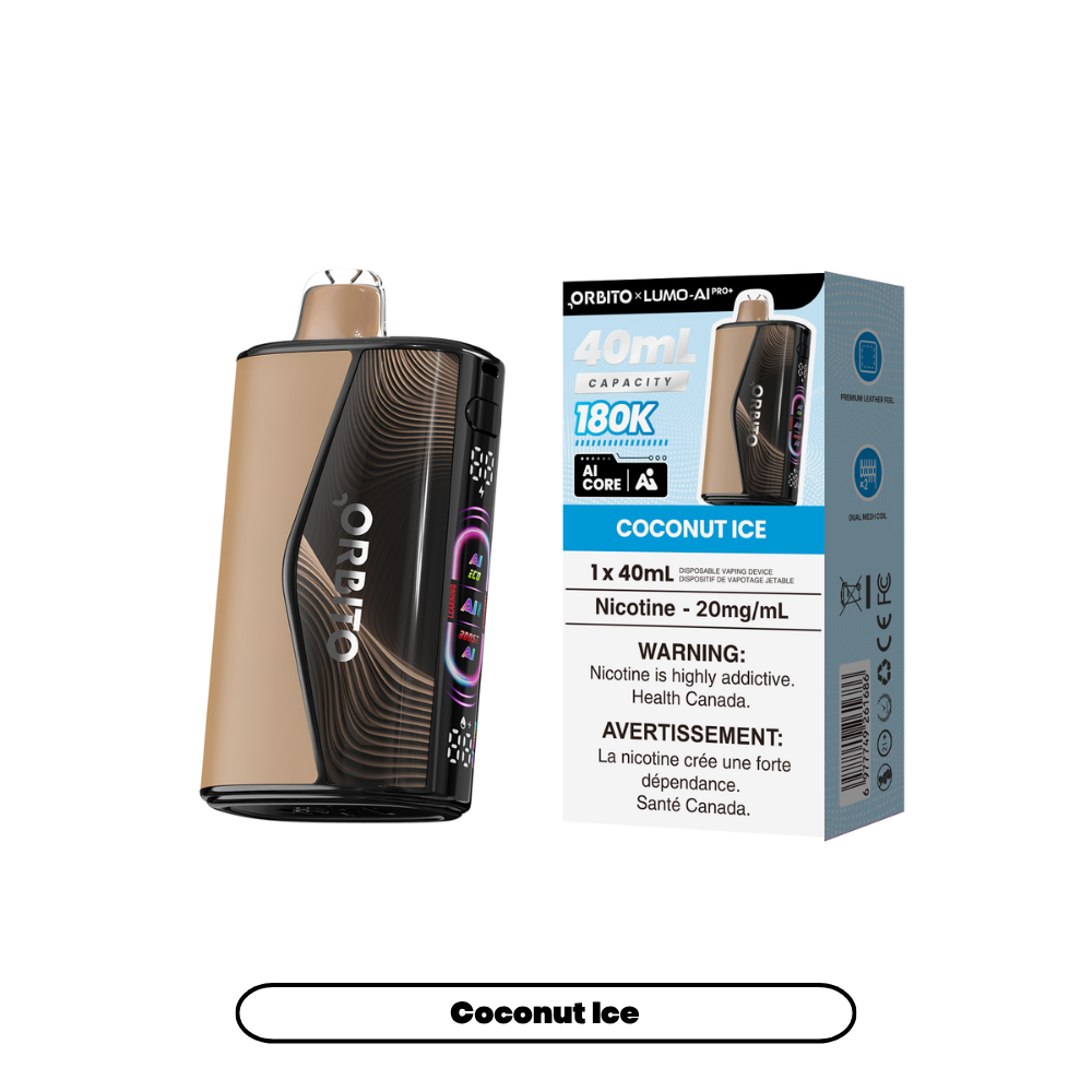 Orbito LUMO AI Pro+ 180K - Coconut Ice - Vapor Shoppe