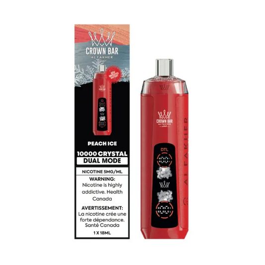 Barre de cristal Crown 10K - Pêche glacée