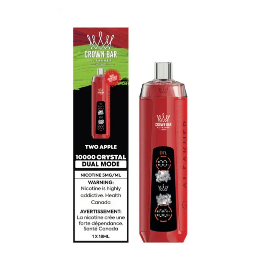 Barre de cristal Crown 10 carats - Deux pommes
