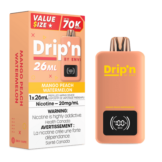 Drip'n 26mL Vapoteuse Jetable, 70000 Bouffes Vapor Shoppe Drip'n 26mL Vapoteuse Jetable, 70000 Bouffes Vapor Shoppe