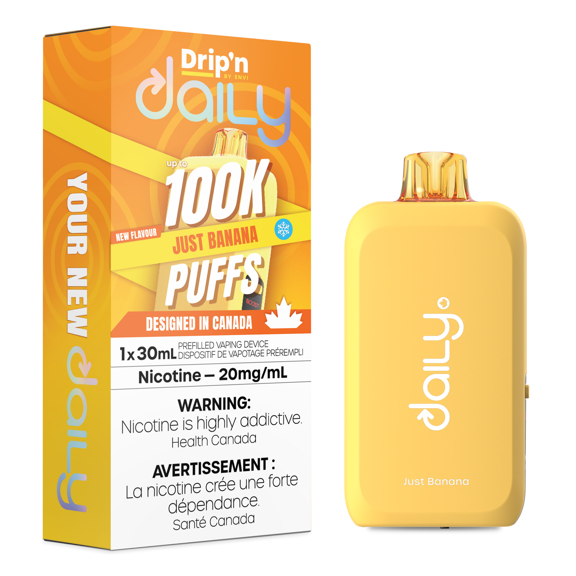Drip'n Daily 100K - Just Banana - Vapor Shoppe