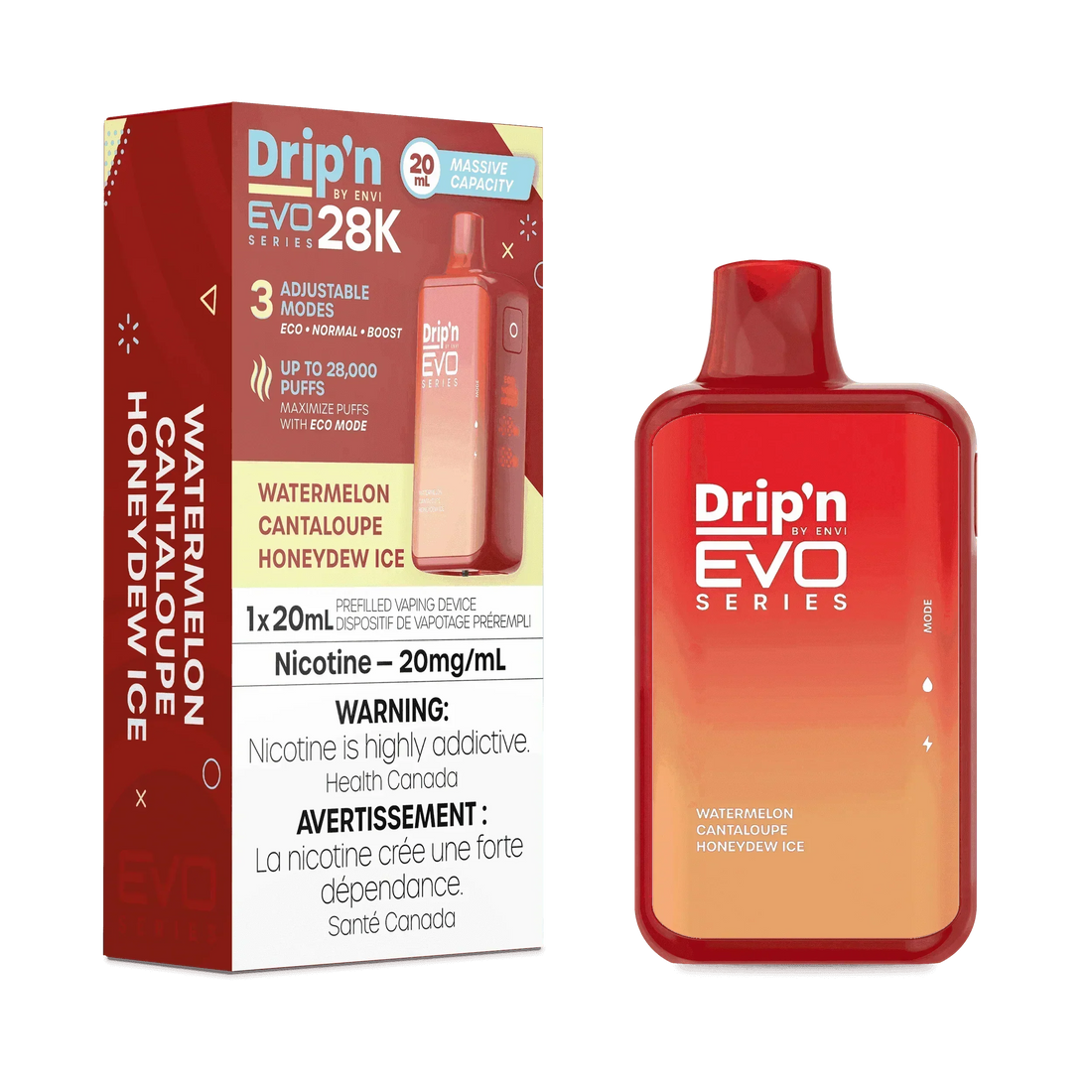 Drip'N EVO 28K - Watermelon Cantaloupe Honeydew lce - Vapor Shoppe