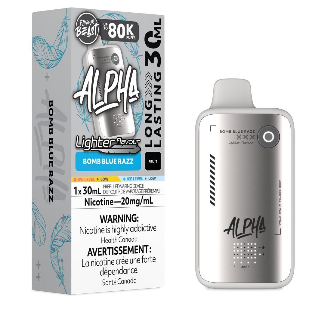 Flavour Beast Alpha 80K - L.S Bomb Blue Razz - Vapor Shoppe