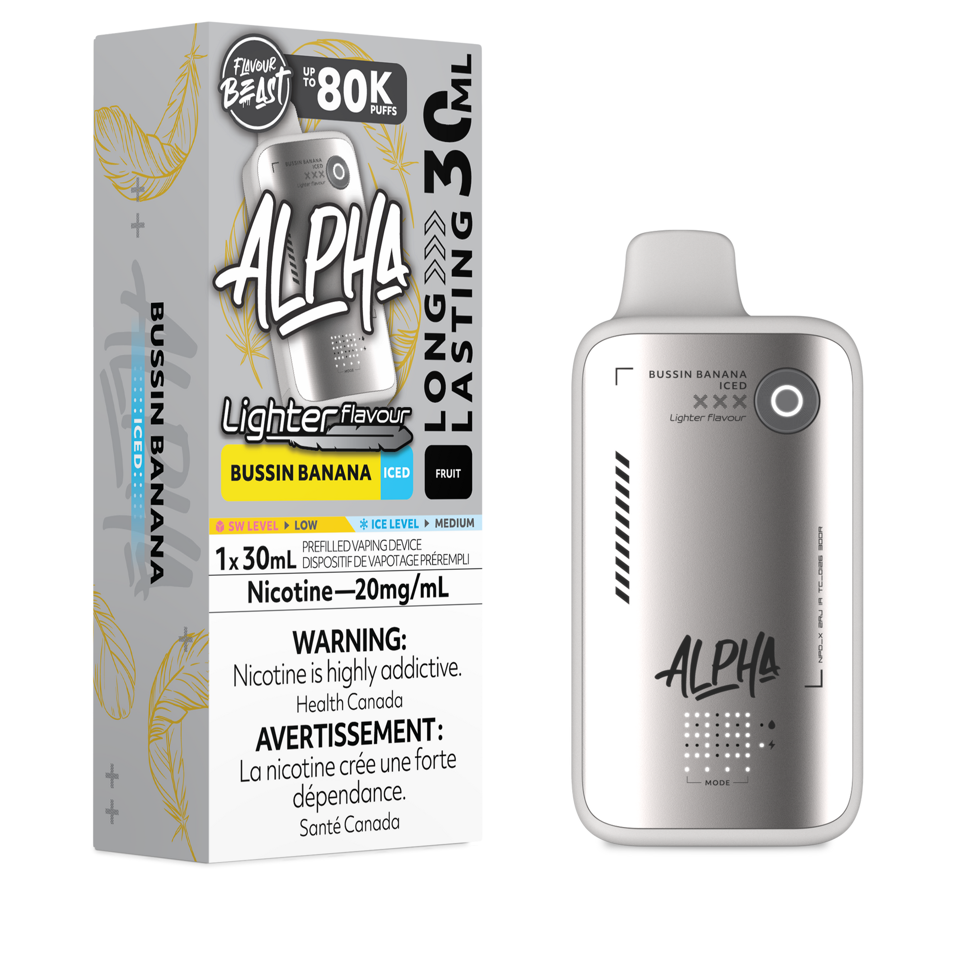 Flavour Beast Alpha 80K - L.S Bussin Banana Iced - Vapor Shoppe