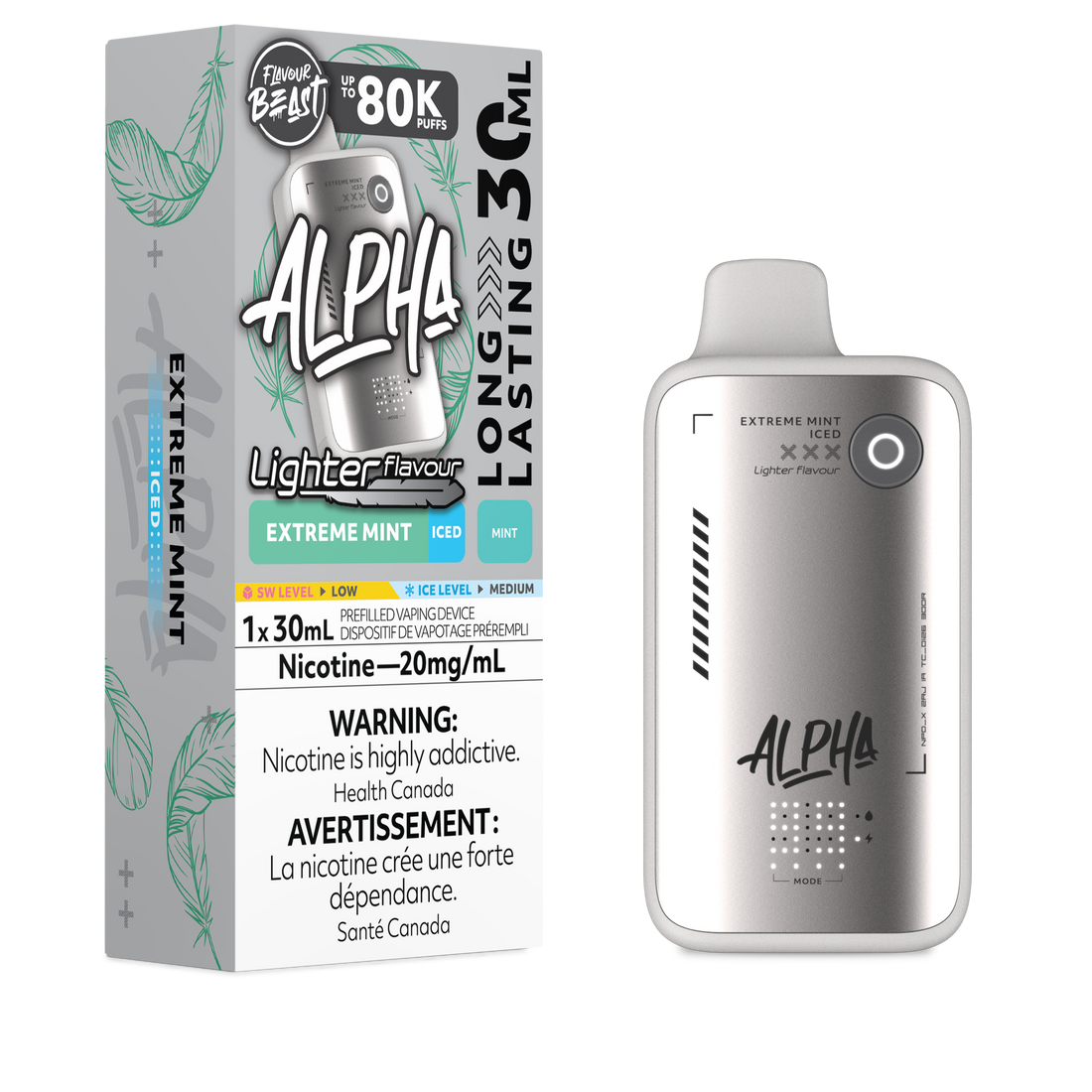 Flavour Beast Alpha 80K - L.S Extreme Mint Iced - Vapor Shoppe