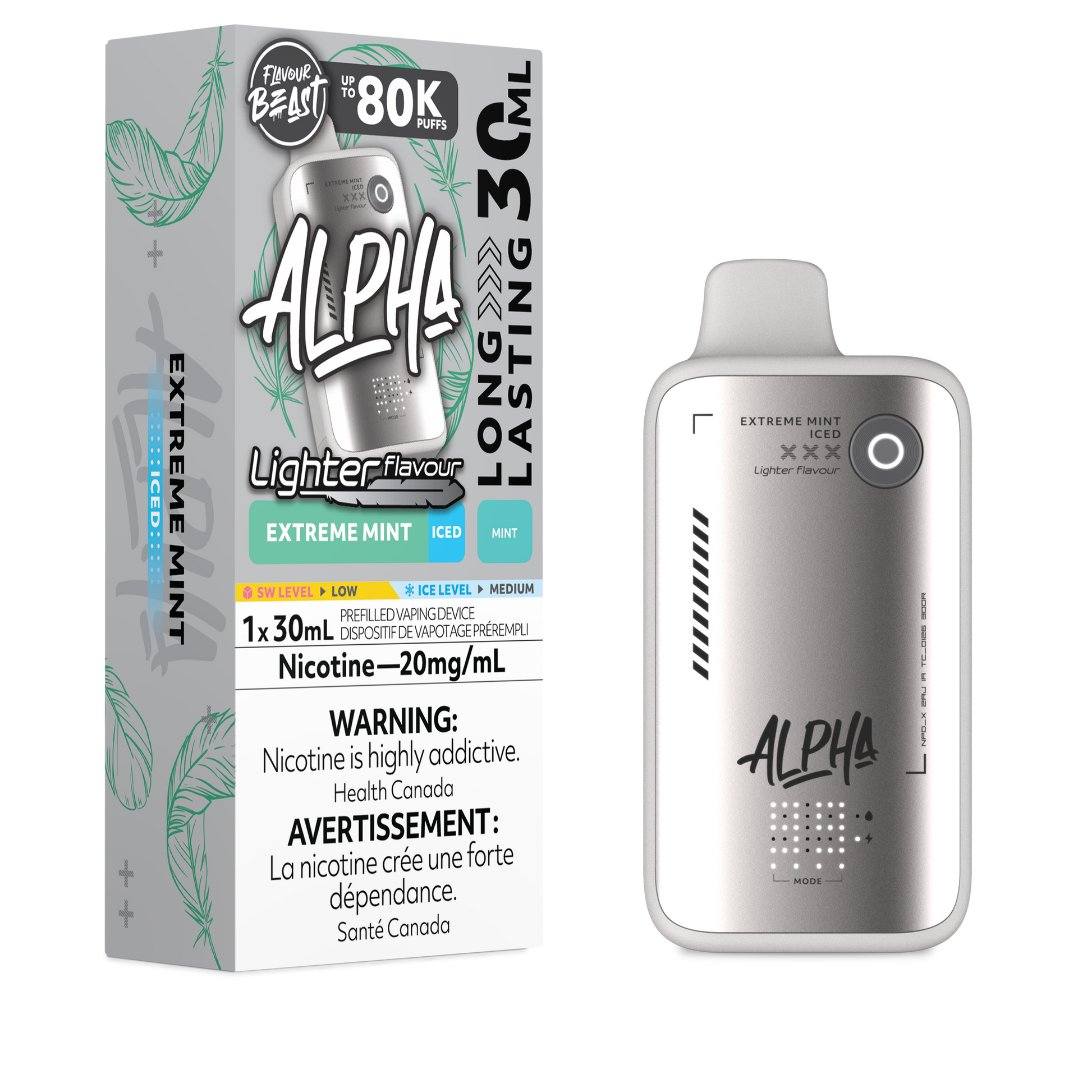 Flavour Beast Alpha 80K - L.S Extreme Mint Iced - Vapor Shoppe