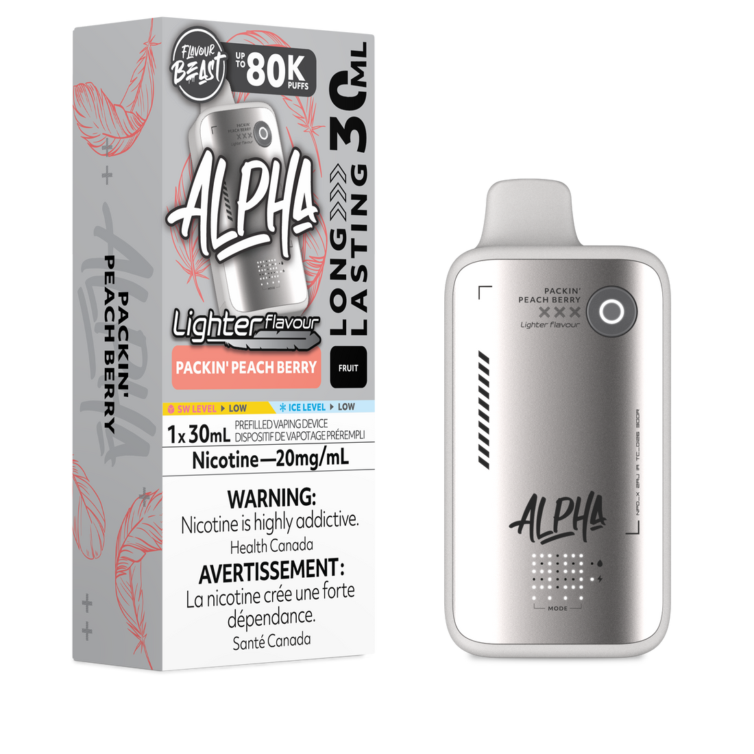 Flavour Beast Alpha 80K - L.S Packin' Peach Berry - Vapor Shoppe
